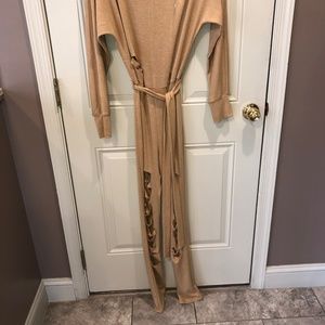 DAY G WIDE BOAT NECK AND LASER CUT RIPPED JUMPSUIT SZ L